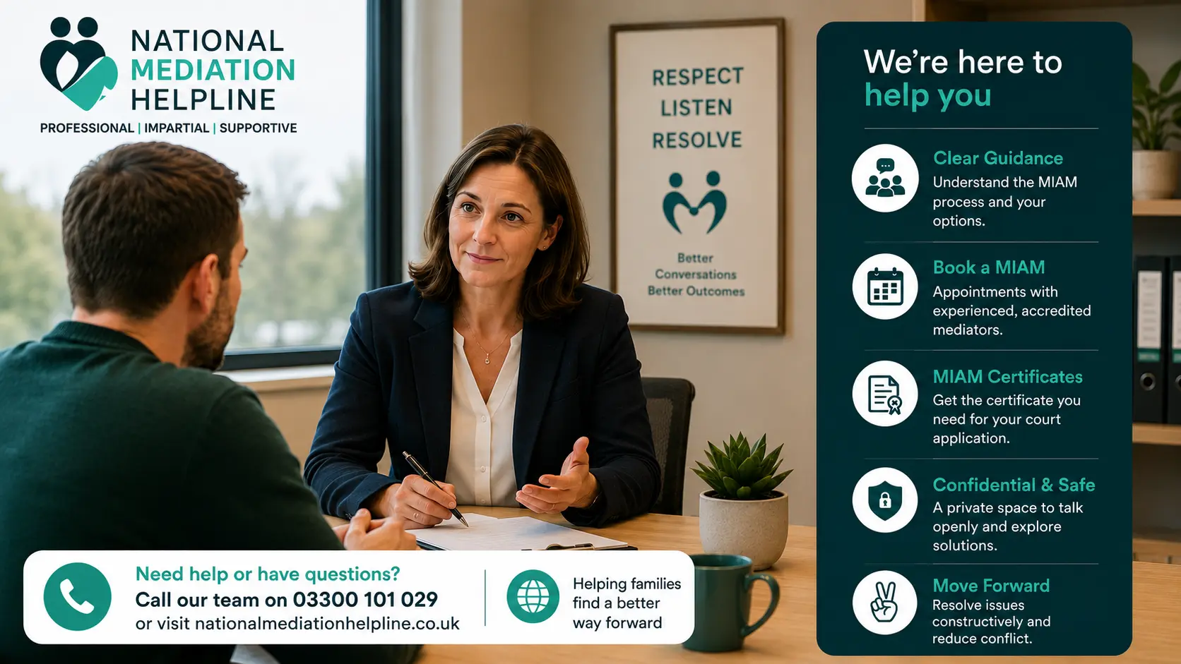 MIAM Exemptions Explained National Medaition Helpline UK Berkshire