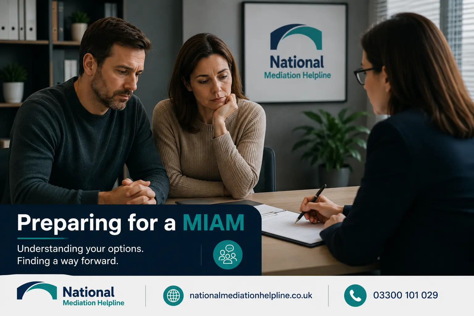 How to prepare for a miam in Berkshire Preparing for a MIAM. An image explaining how to prepare yourself emotionally and rationally for the first miam appointment